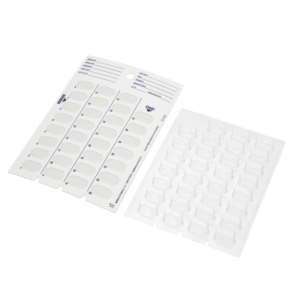 Ezy Dose® 31-Day Disposable Blisters Starter Kit (3 Cards, 3 Blisters, Tray, Brayer)