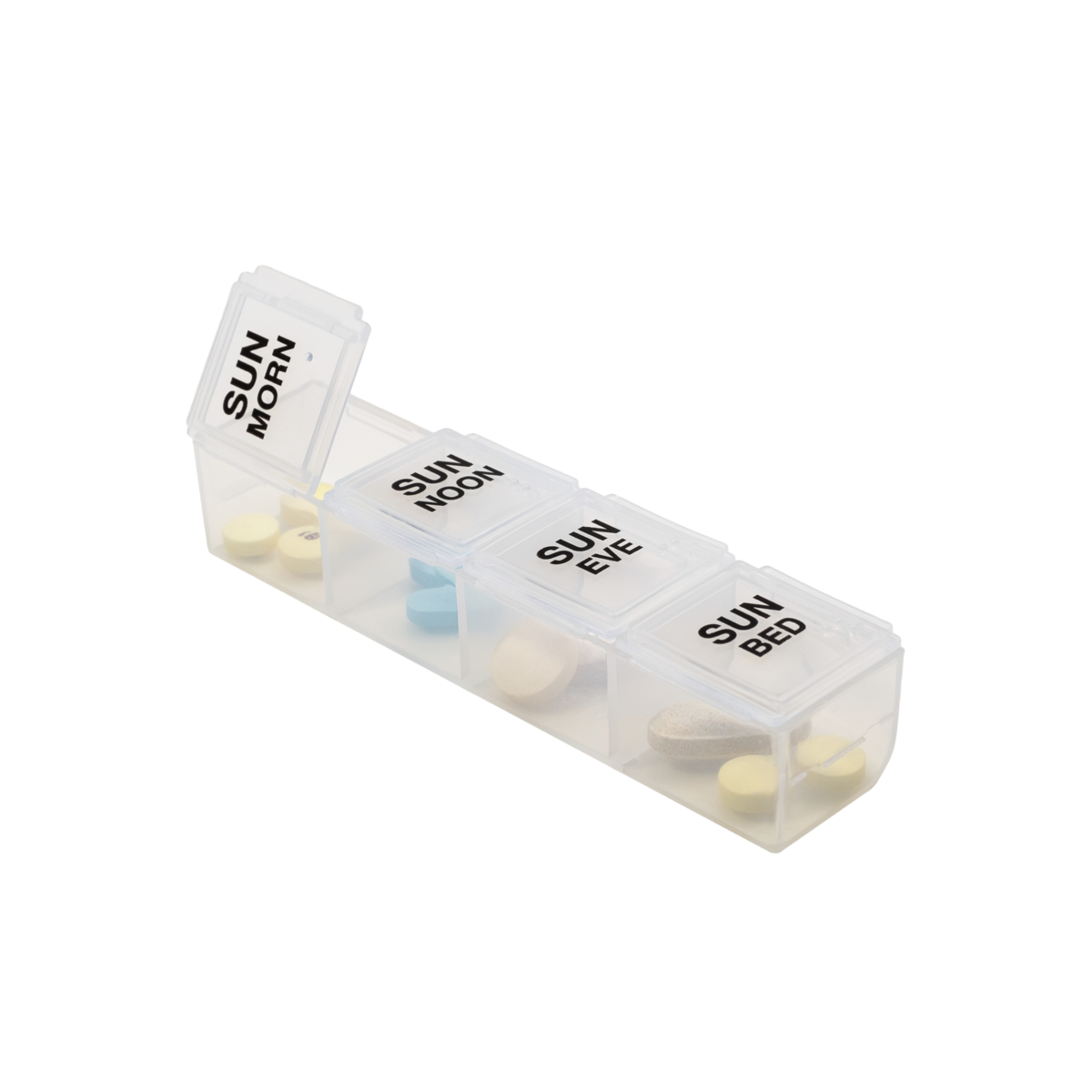 Remind N' Time® Weekly 4x/day Push Button Pill Reminder