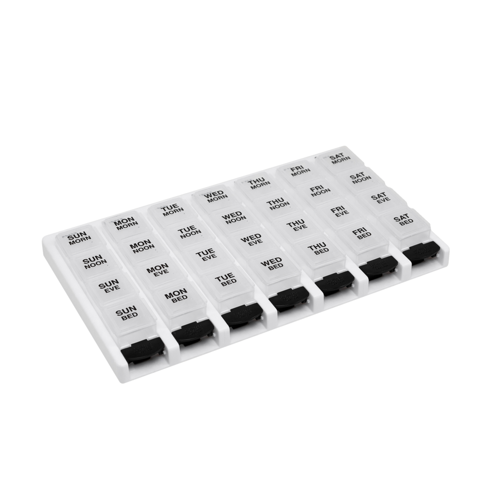 Remind N' Time® Weekly 4x/day Push Button Pill Reminder