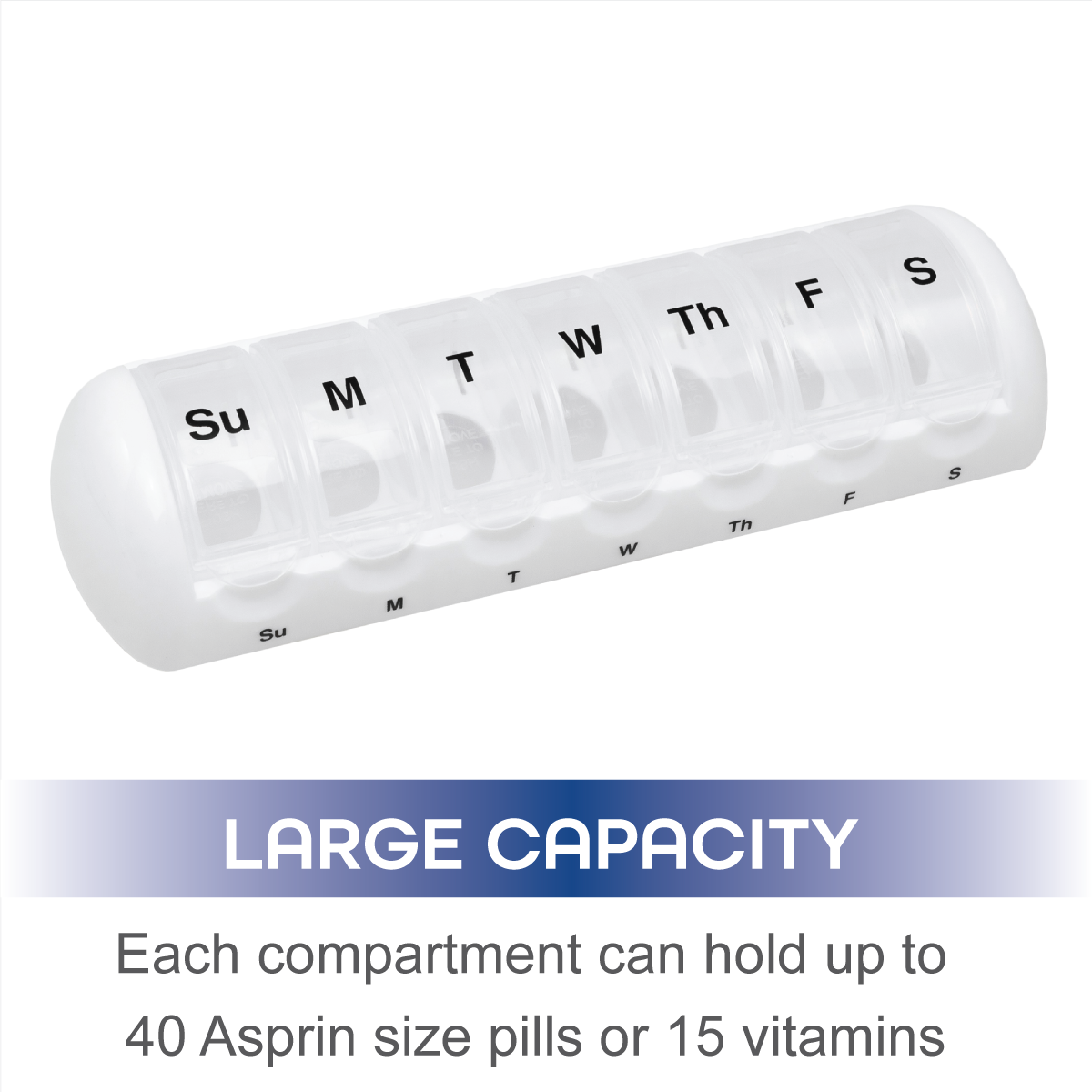 Remind N' Time® Weeklly Pill Reminder with Daily Pop-Outs