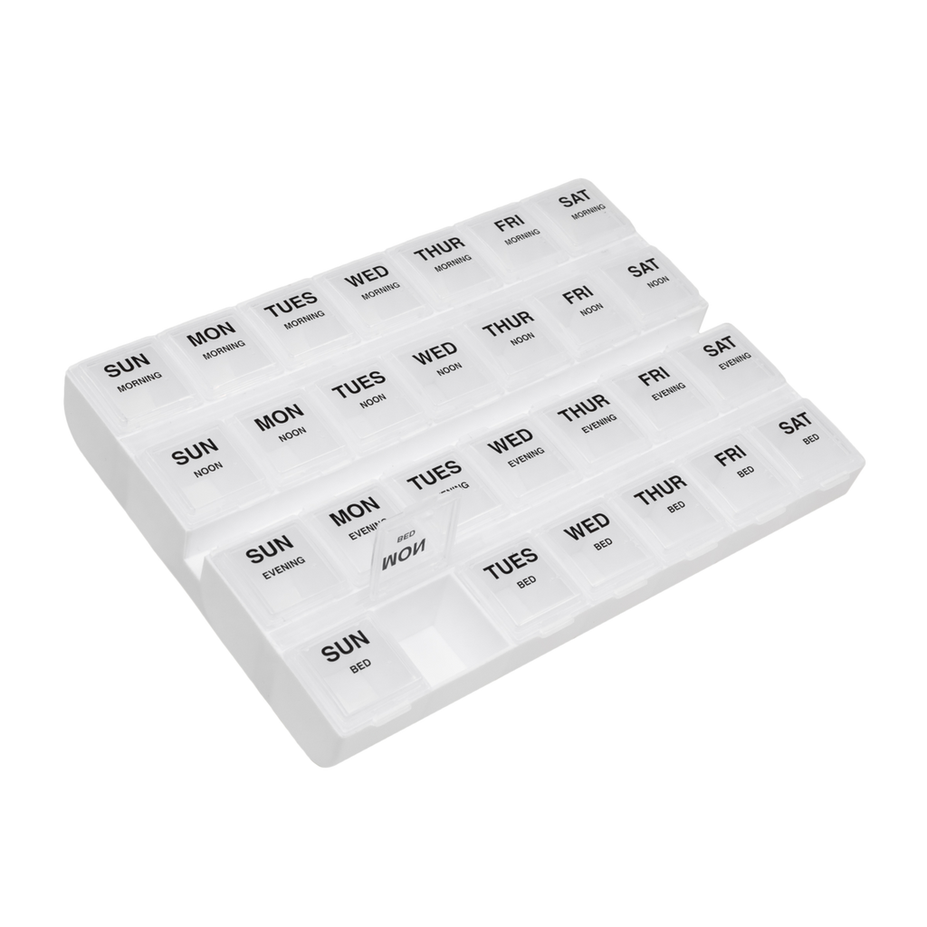 Remind N' Time® Weekly 4x/day Pill Reminder with Rounded Base