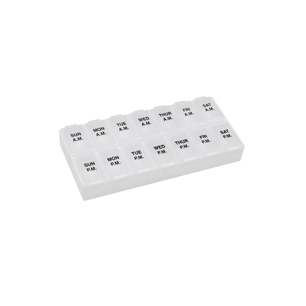 Remind N' Time® Weekly AM/PM Pill Reminder with Rounded Base
