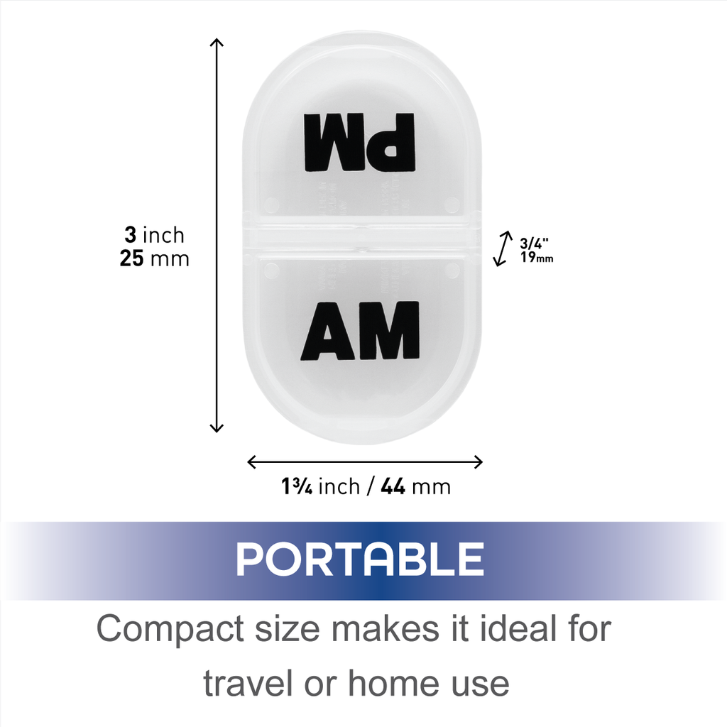 Remind N' Time® Daily AM/PM Pill Reminder with Rounded Base