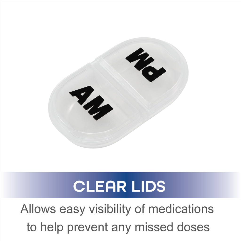 Remind N' Time® Daily AM/PM Pill Reminder with Rounded Base