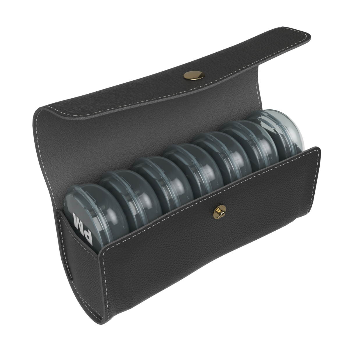 Ezy Dose® Weekly AM/PM Pill Organizer with Black Case (Black)