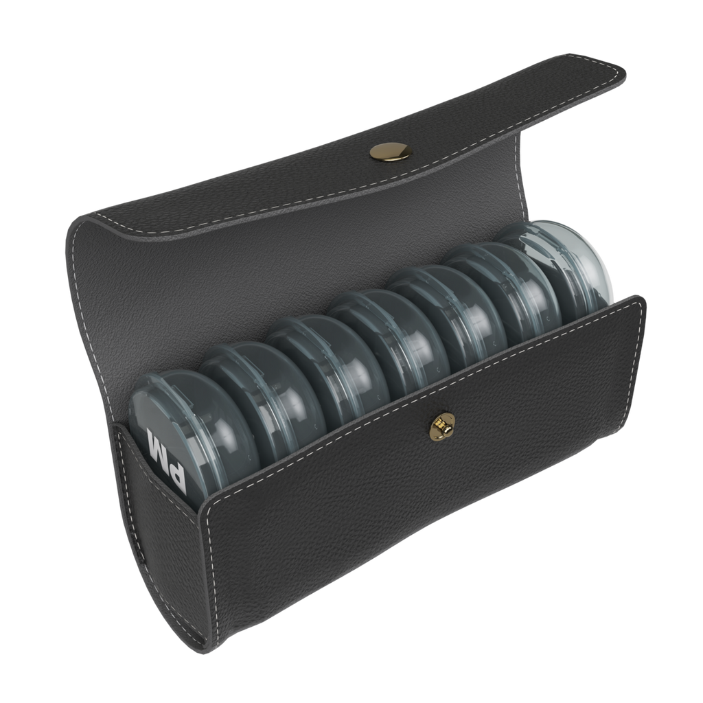 Ezy Dose® Daily AM/PM Black Pill Planner with Black Case