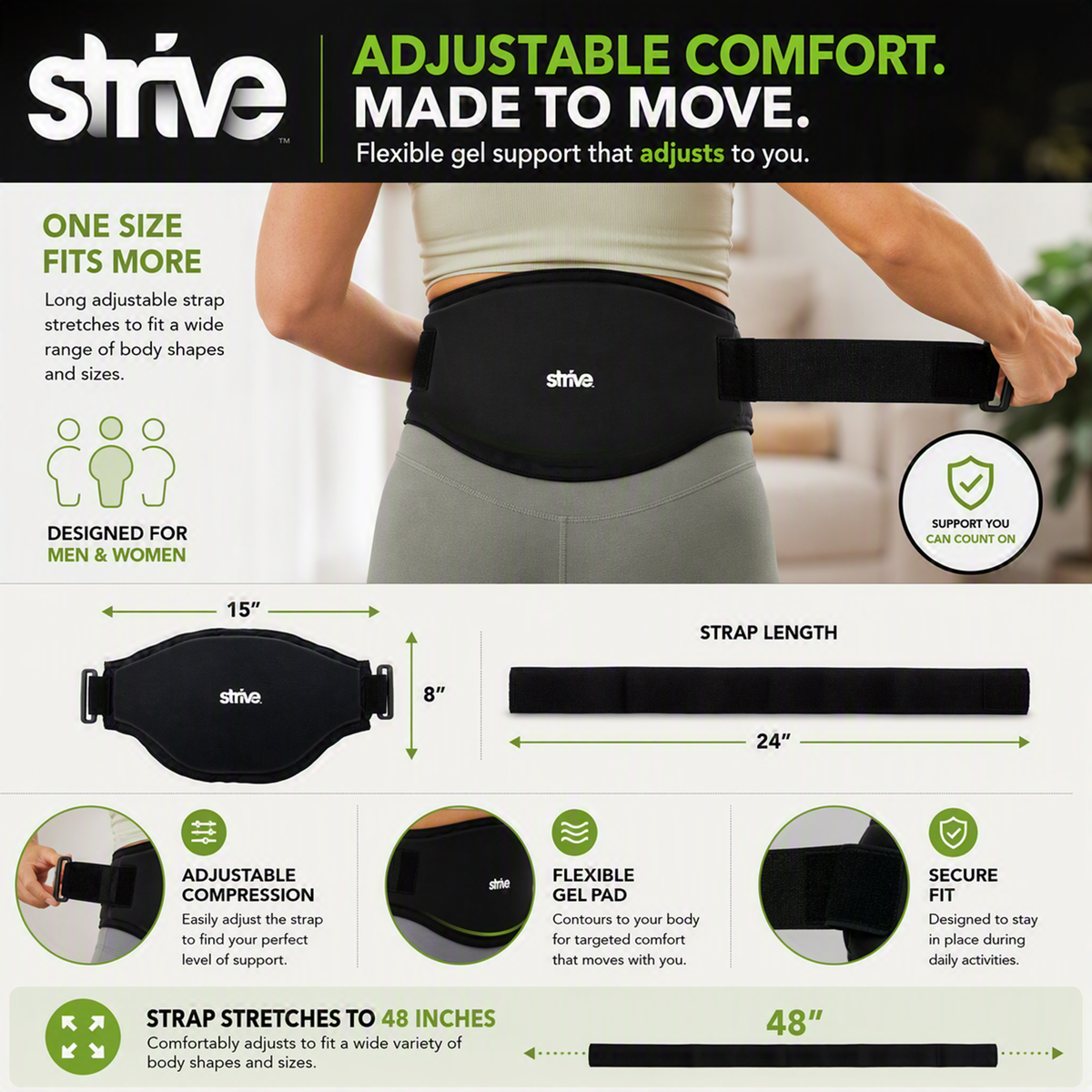 Strive® Hot & Cold Therapy Back Compress