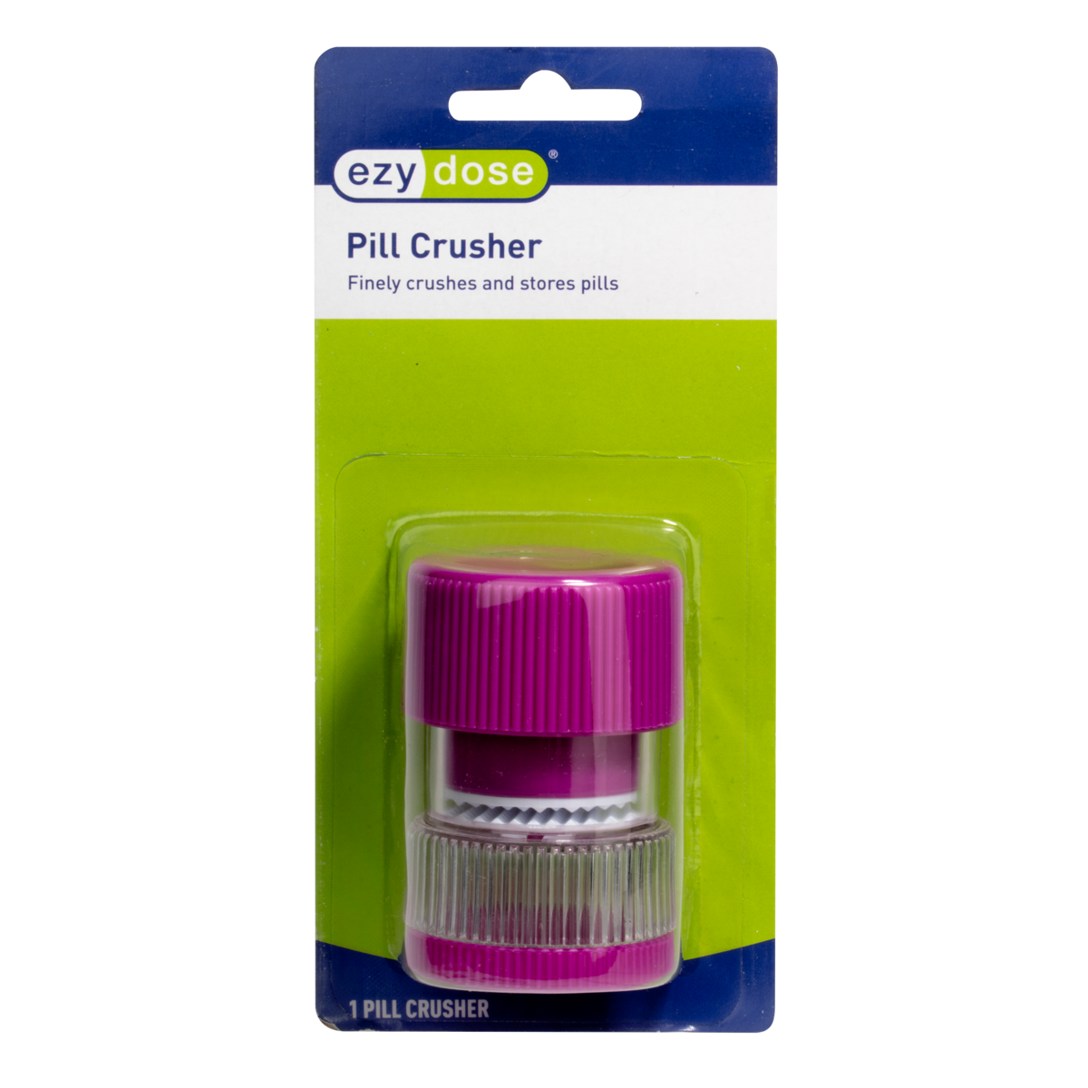 Ezy Dose® Pill Crusher with Storage Compartment and Drinking Cup (Assorted Colors)