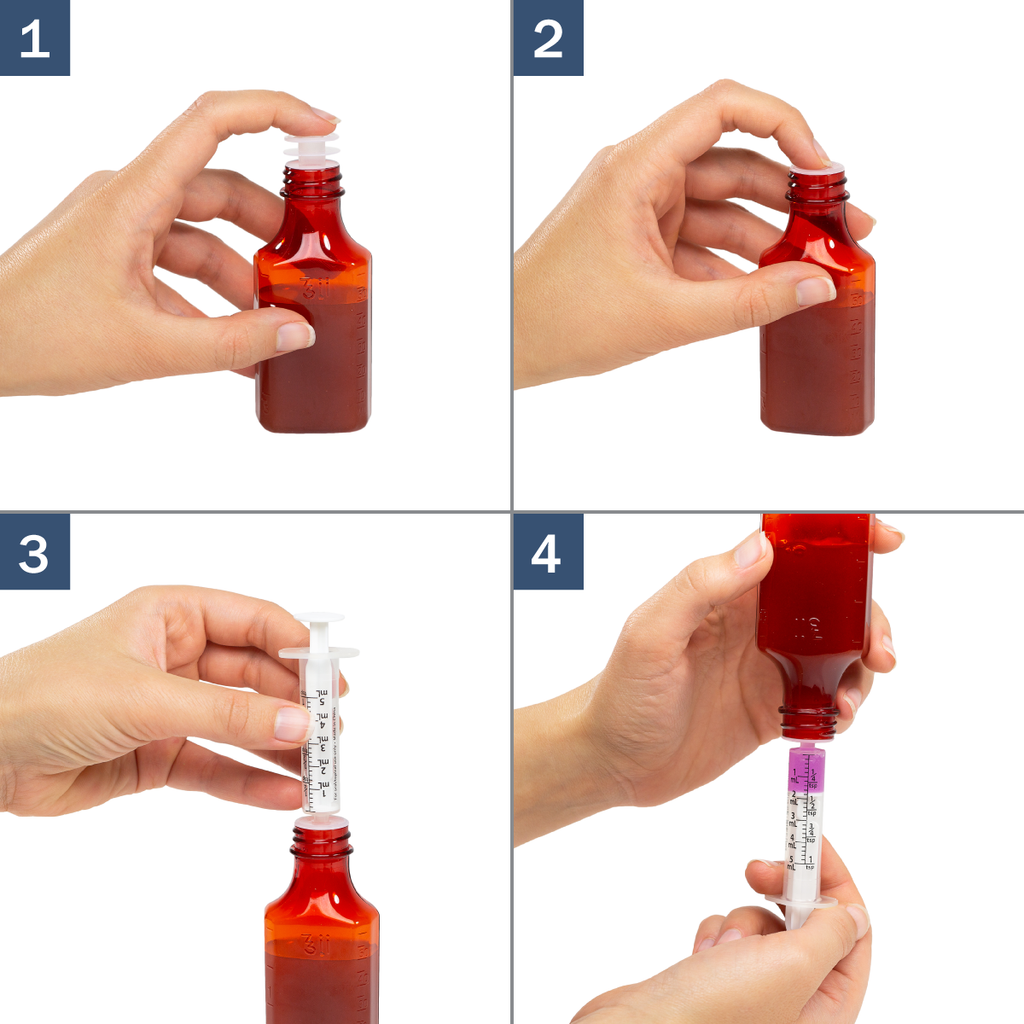 Apothecary Products 28 mm Oral Syringe Adapter Plugs (Pack of 50)
