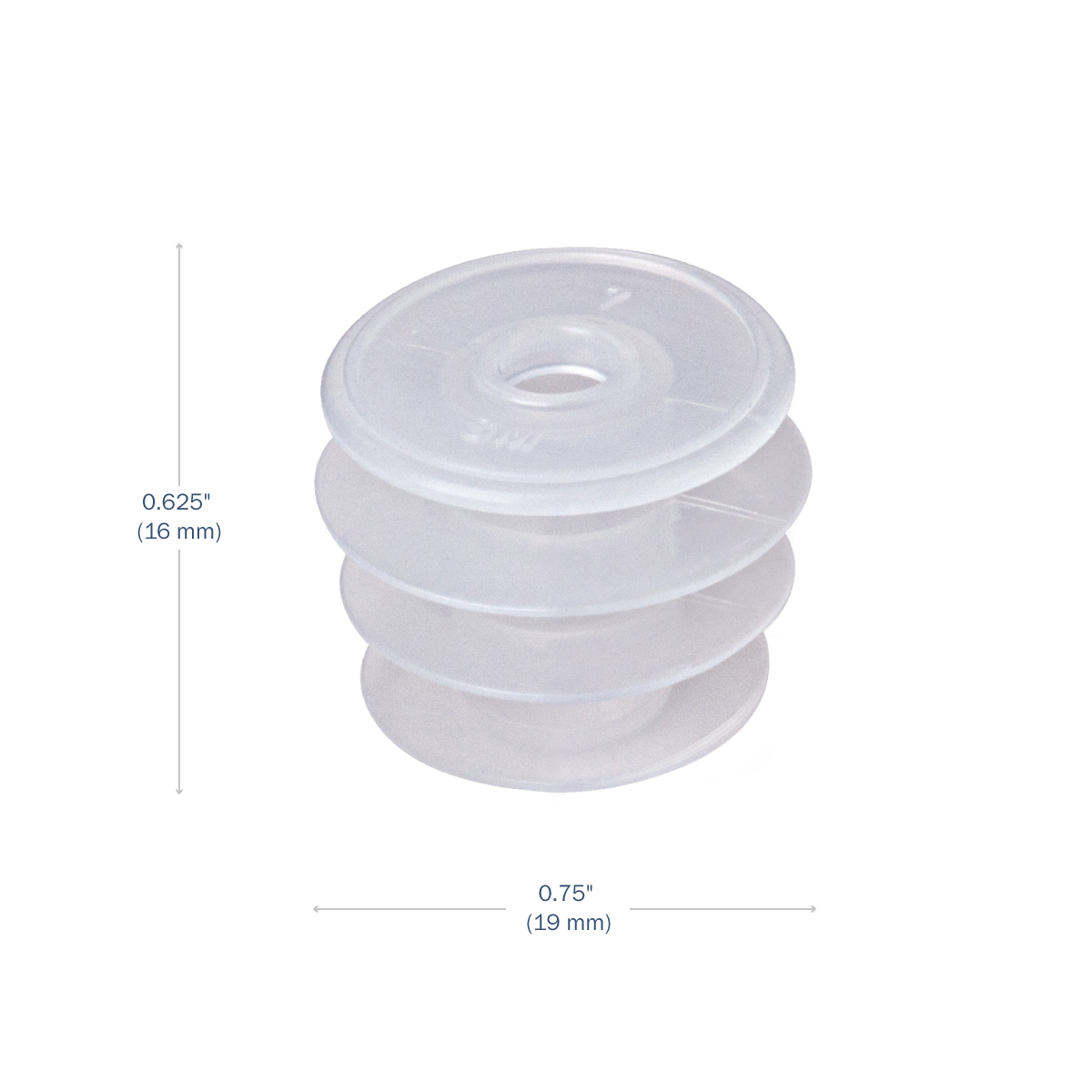 Apothecary Products 22 mm Oral Syringe Adapter Plugs (Pack of 50)