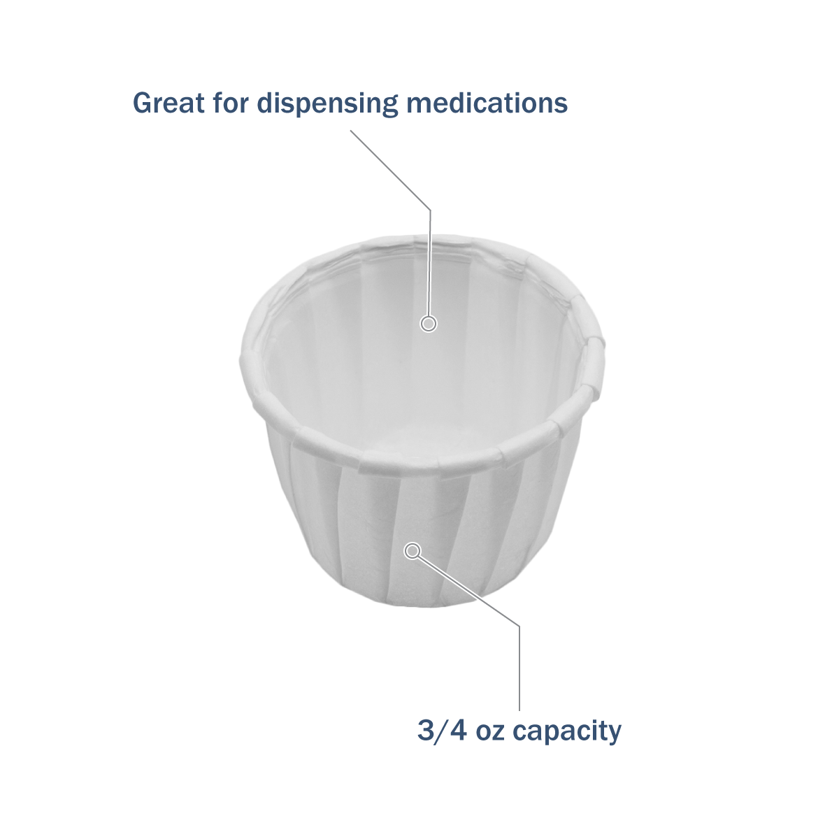 Apothecary Products 3/4 oz Souffle Cup (Case of 250)