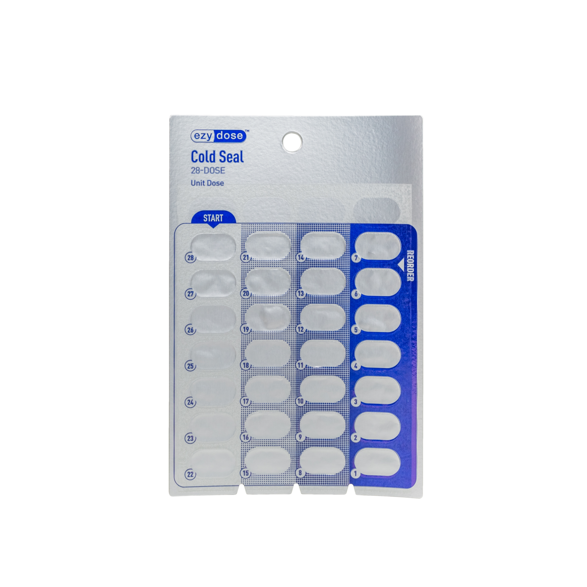 Ezy Dose® 28-Day Daily Disposable Cold Seal Cards (Case of 500)