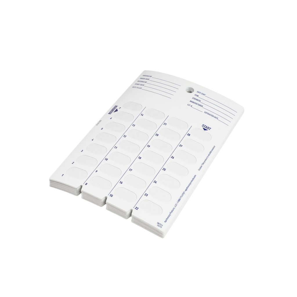 Ezy Dose® 28-Day Daily Disposable Cold Seal Cards (Case of 500)
