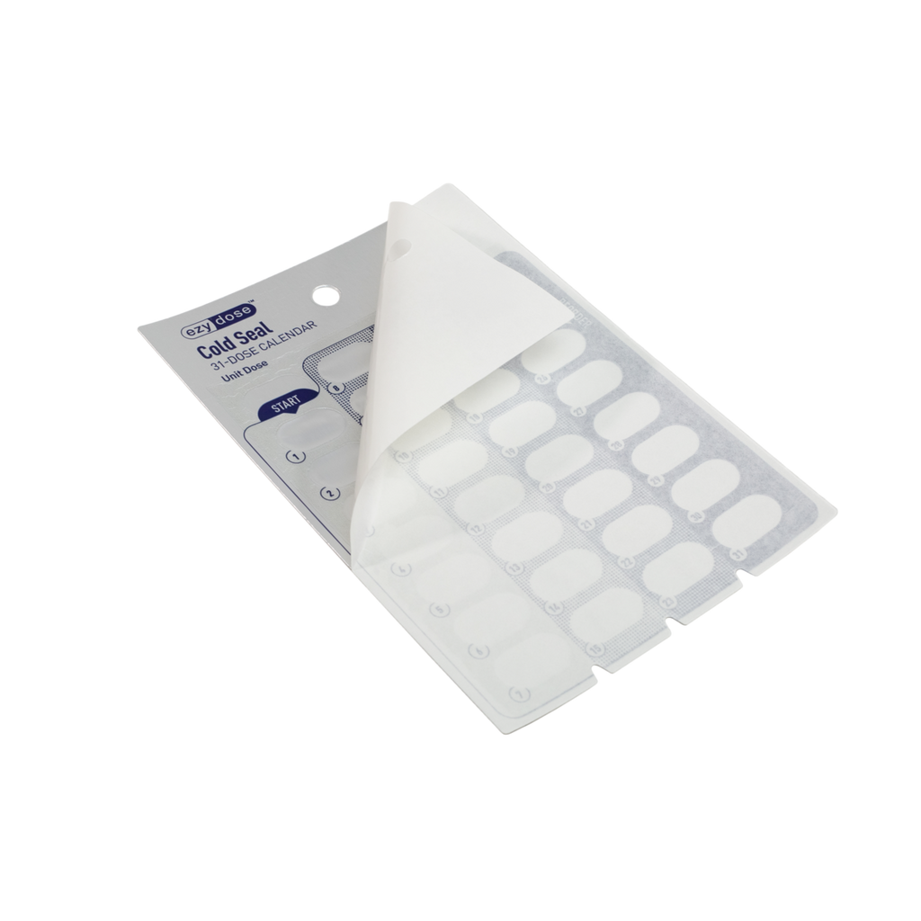 Ezy Dose® 31-Day Calendar Disposable Cold Seal Cards (Case of 500)