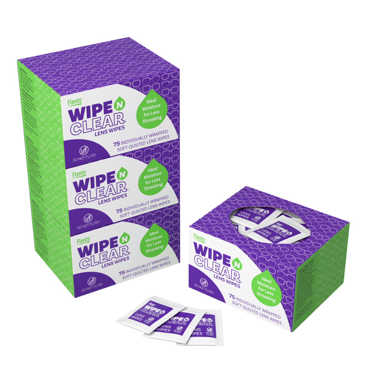 Flents® Wipe 'n Clear® Lens Cleaning Wipes (300 Count)