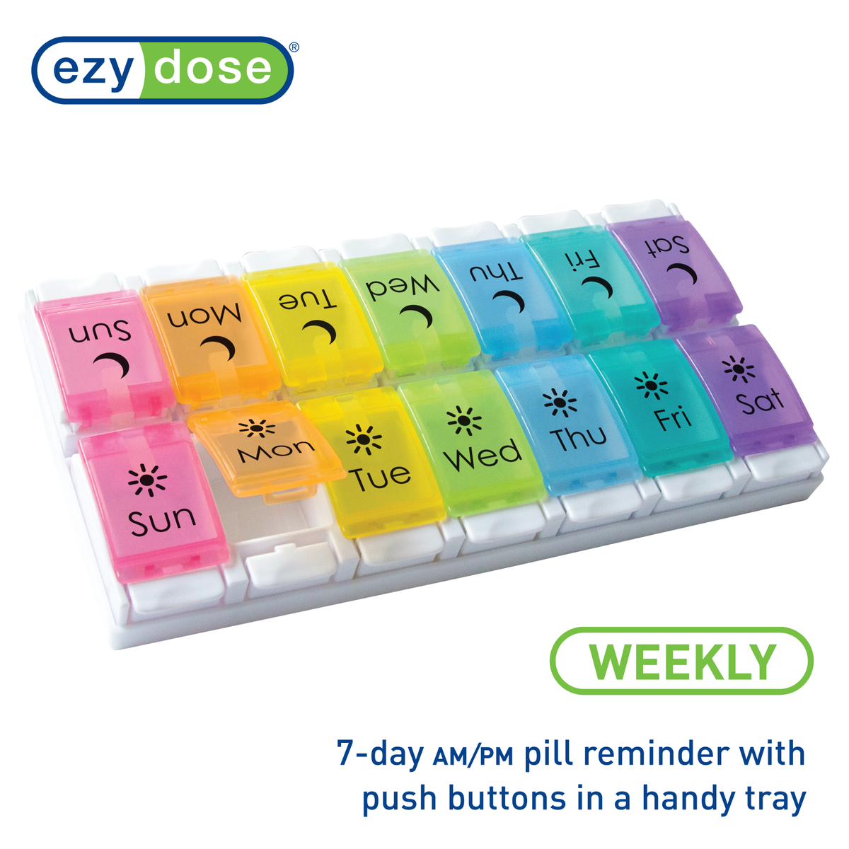 Ezy Dose® Push Button Pill Organizer