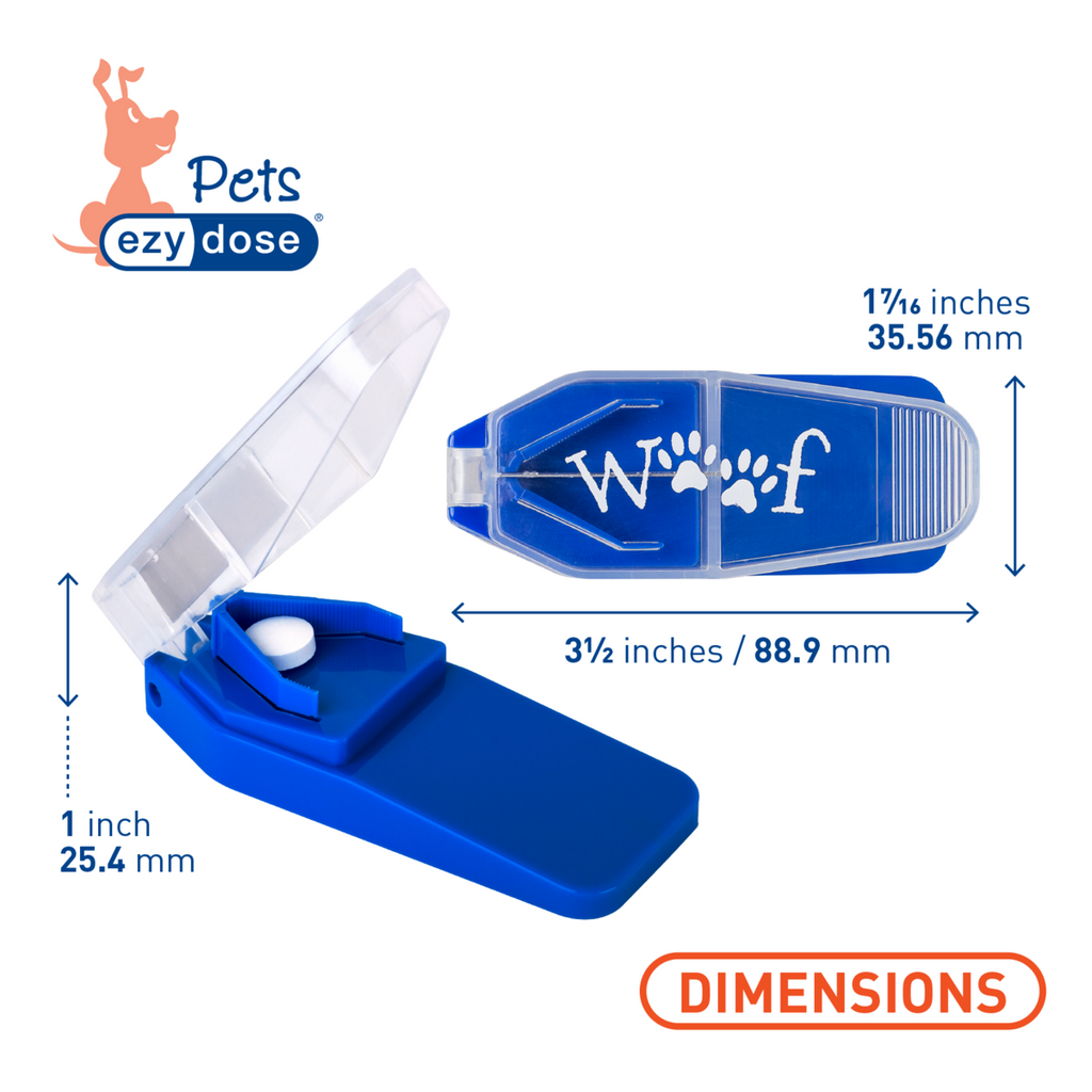 Ezy Dose® Pet Woof Pill Cutter for Dogs