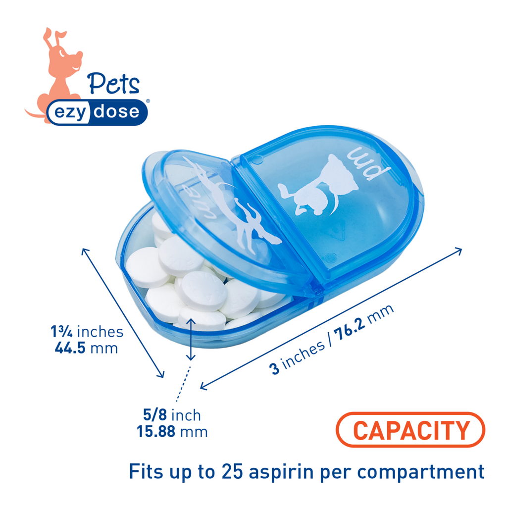 Ezy Dose® Pets Daily AM/PM Dog Pill Case