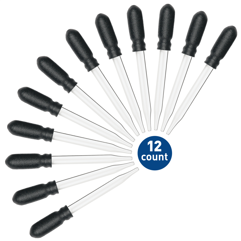 12 glass droppers