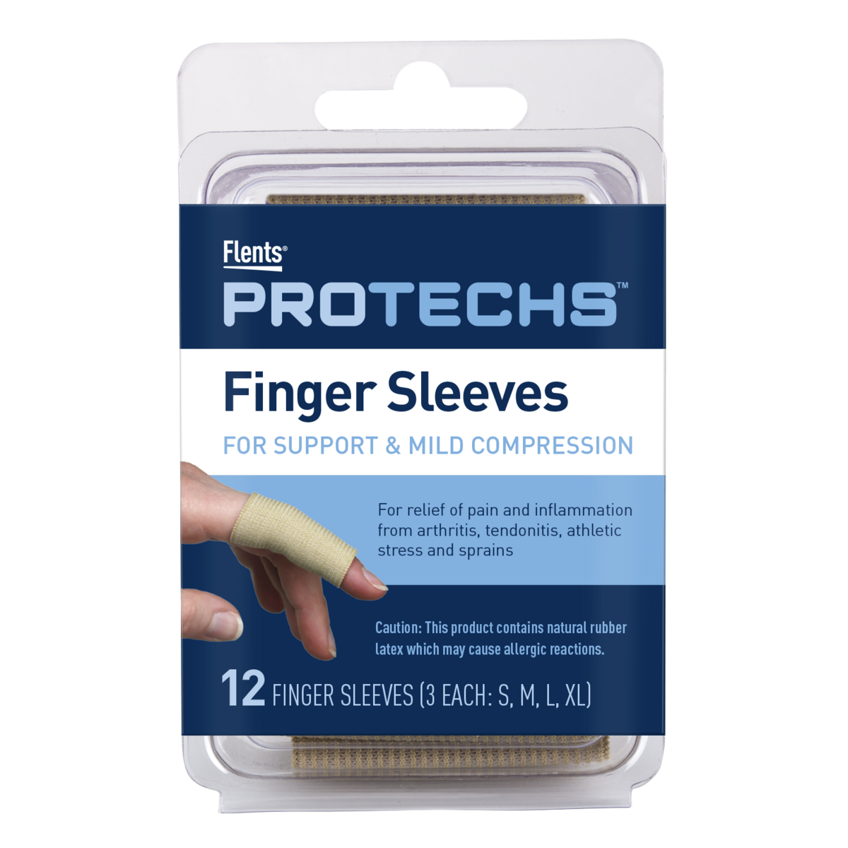 Flents® Protechs™ Finger Sleeves Assorted Sizes (12 Count)