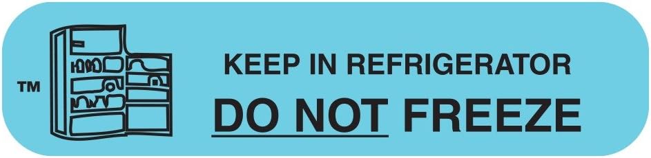 Apothecary Products "Do Not Freeze" Labels (Case of 1000)