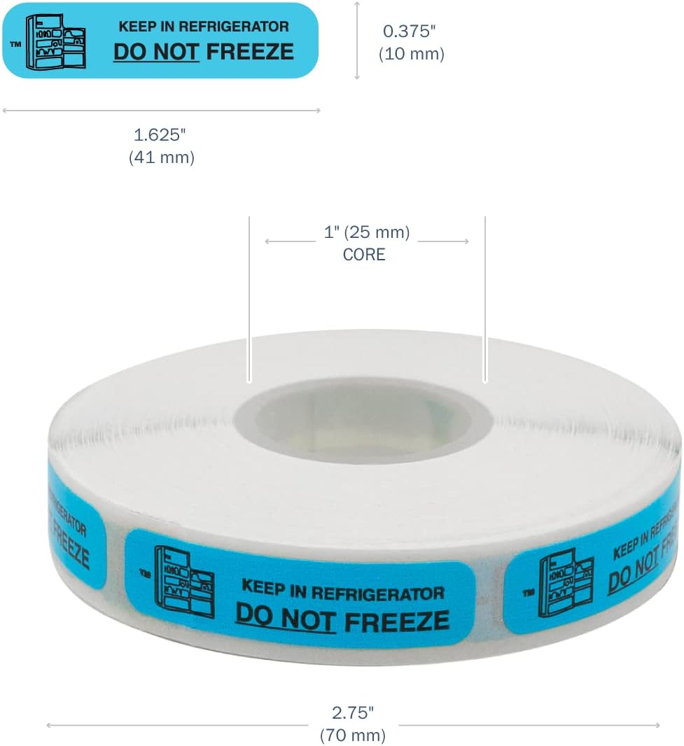 Apothecary Products "Do Not Freeze" Labels (Case of 1000)
