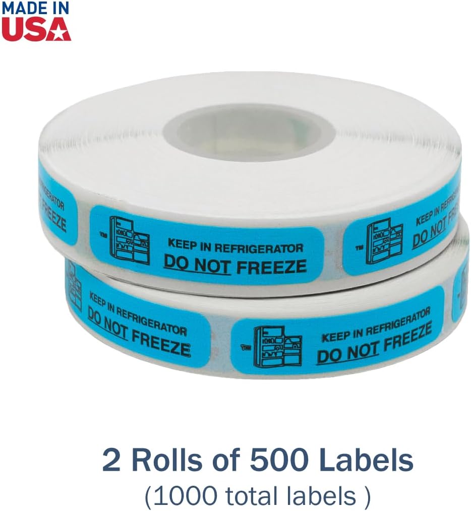 Apothecary Products "Do Not Freeze" Labels (Case of 1000)