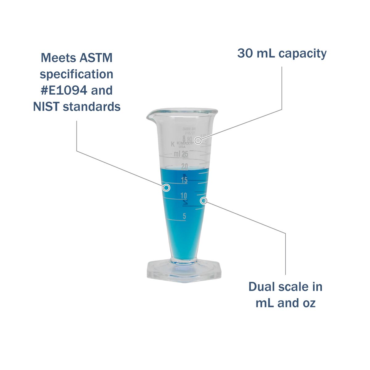 Kimax® 100 mL Graduated Cylinder