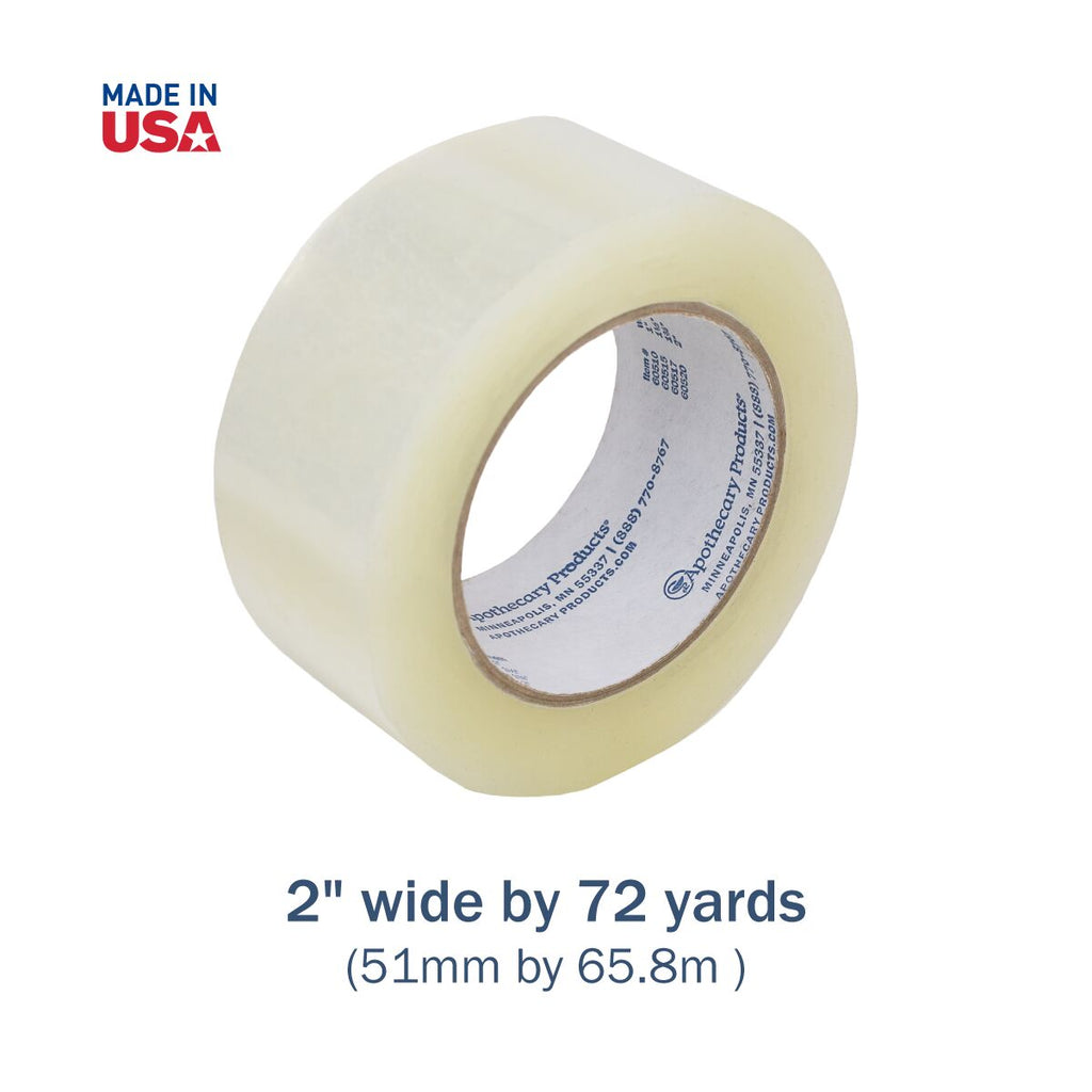Apothecary Products Precision & Packaging Tape, For Labels on Dispenser Containers, 2 in Width, 72 Yards Length