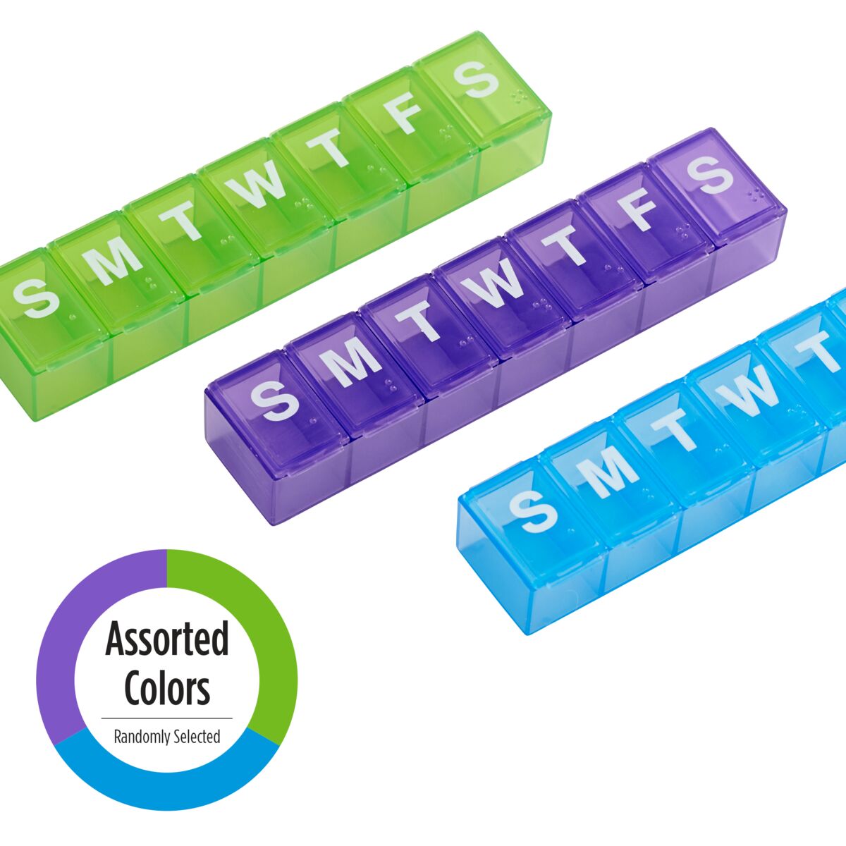 Ezy Dose® Contour Weekly Classic Pill Planner (Large)