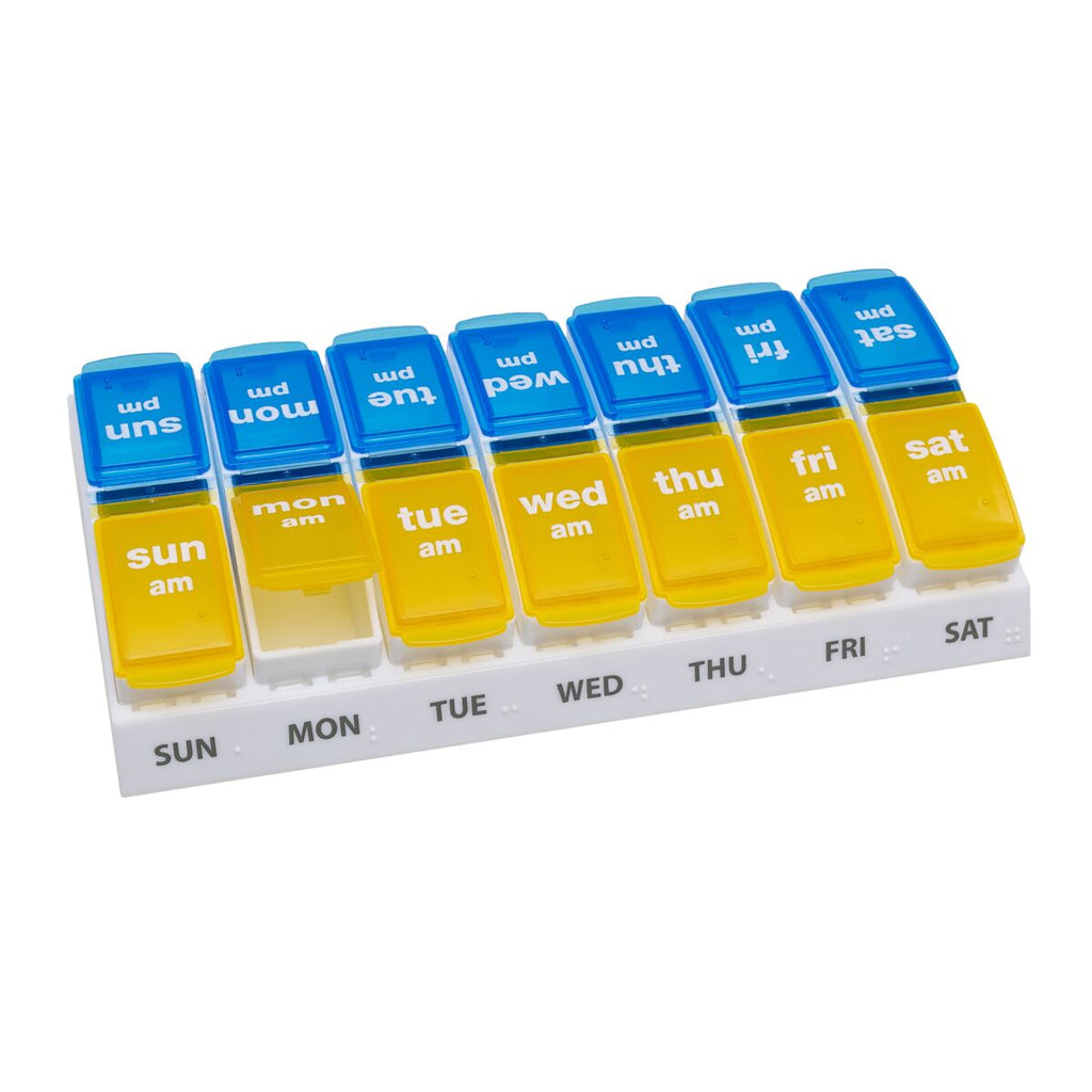 Ezy Dose® Weekly AM/PM Travel Pill Organizer (Large)