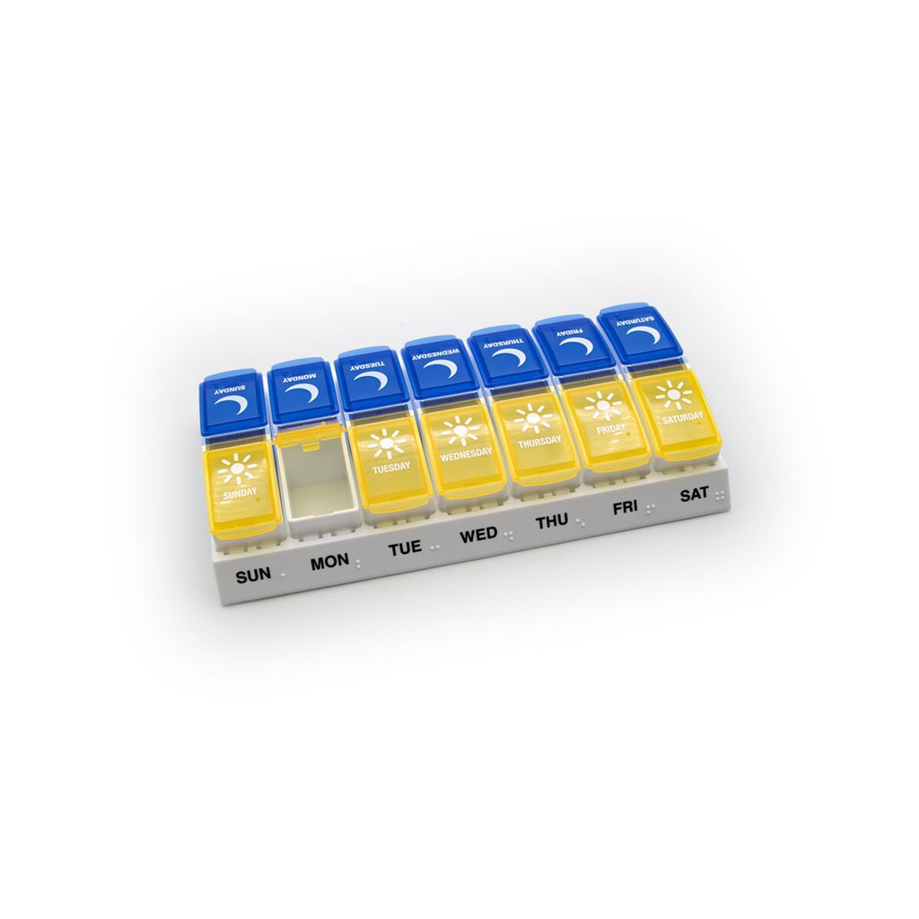 Ezy Dose® Weekly AM/PM Travel Pill Organizer (Large)