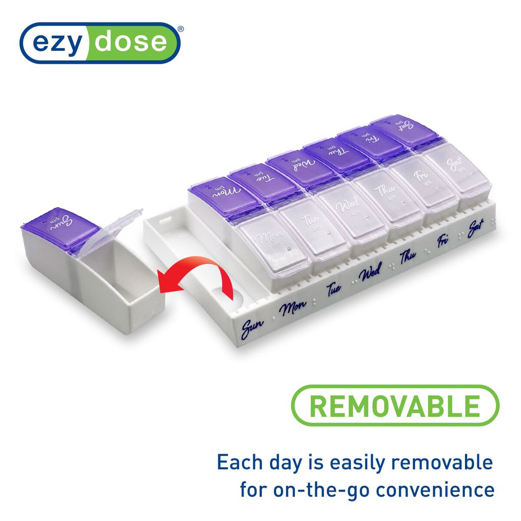 Ezy Dose® Weekly AM/PM Travel Pill Organizer (Small)