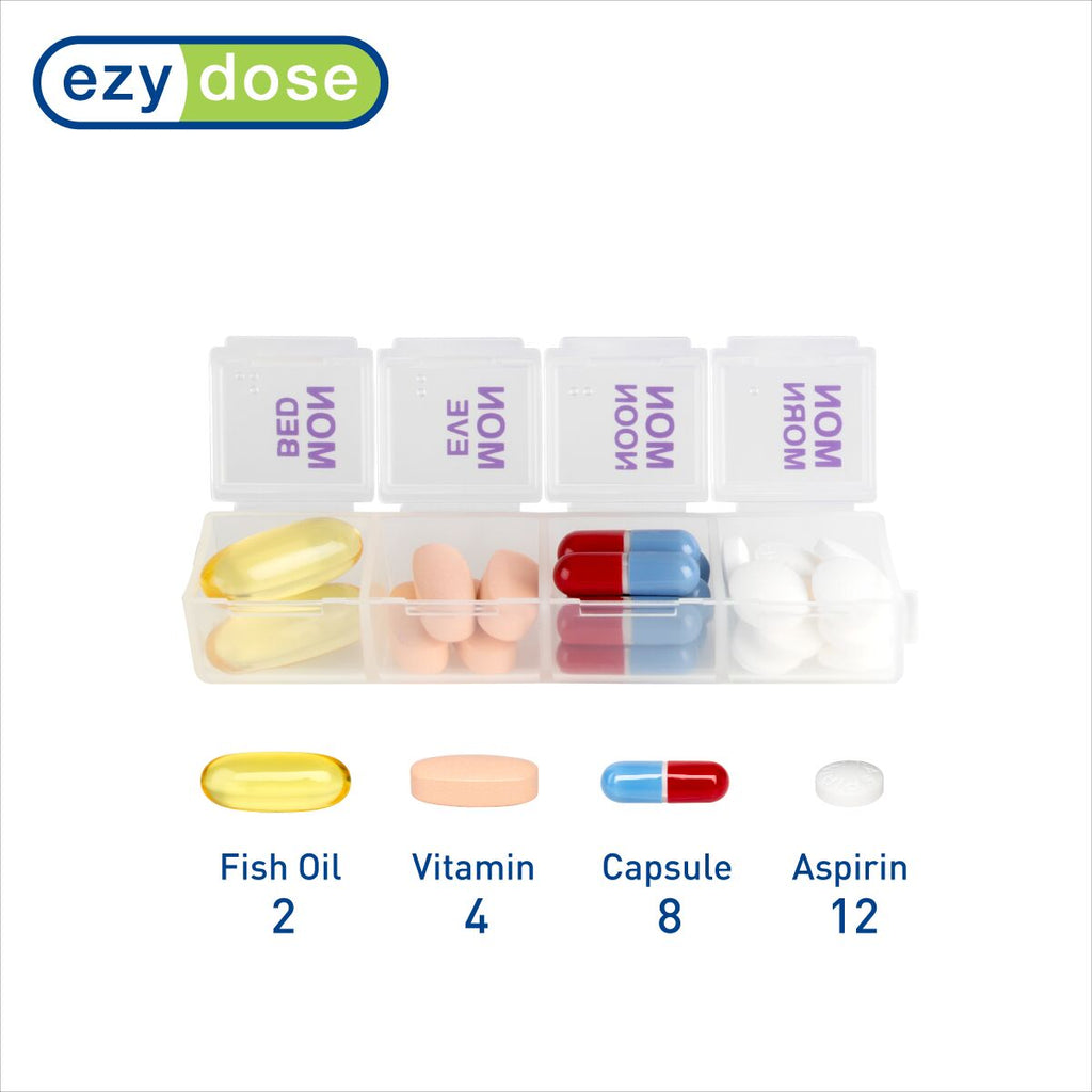 Ezy Dose® Push-Button One-Day-At-A-Time® Pill Organizer