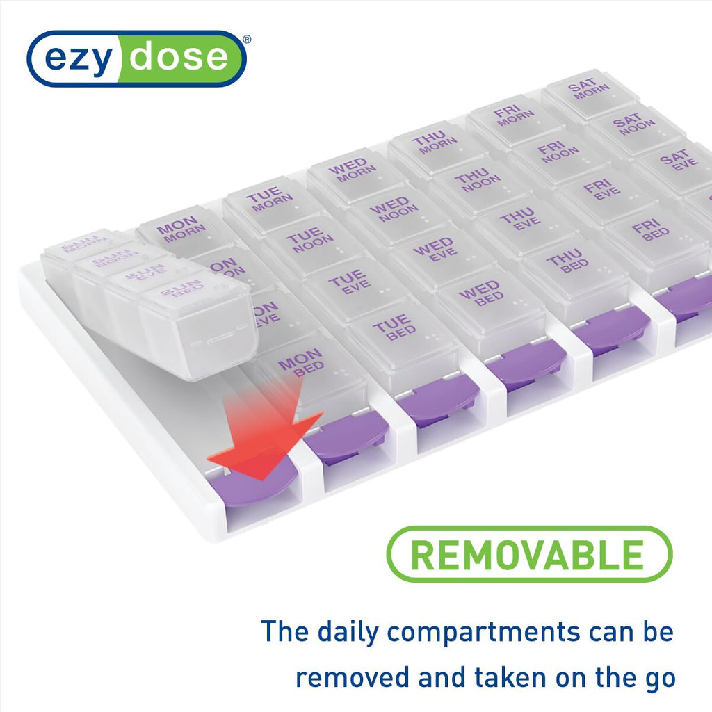 Ezy Dose® Push-Button One-Day-At-A-Time® Pill Organizer