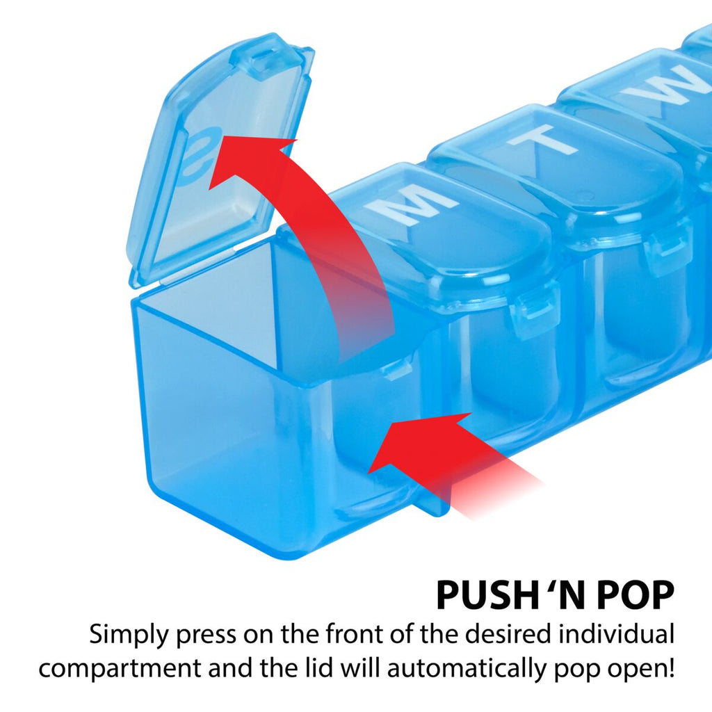 Ezy Dose® Weekly Push 'N Pop® Pill Planner