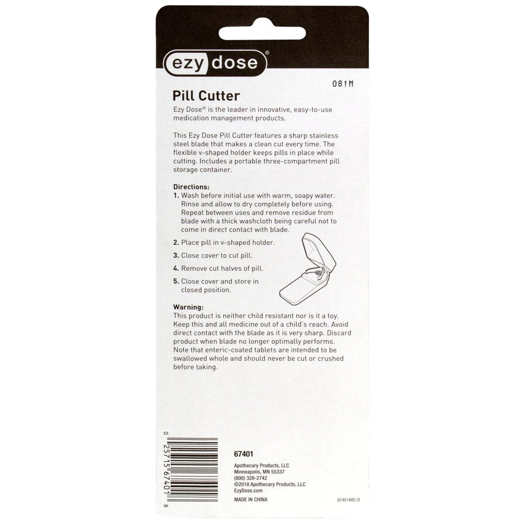Ezy Dose® Original Pill Cutter Plus Storage