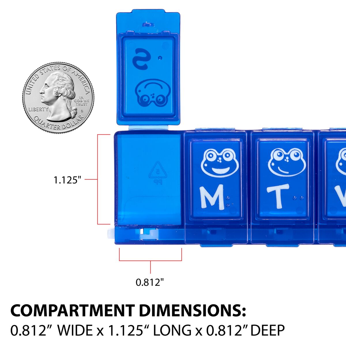 Ezy Dose Kids® Locking Pill Organizer