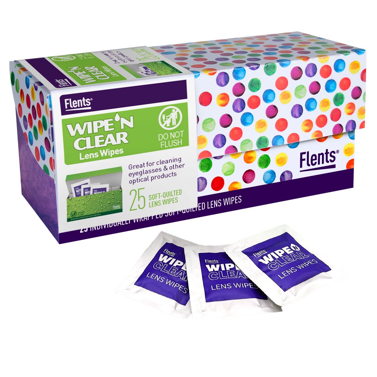 Flents® Wipe 'n Clear® Lens Cleaning Wipes (25 Count)