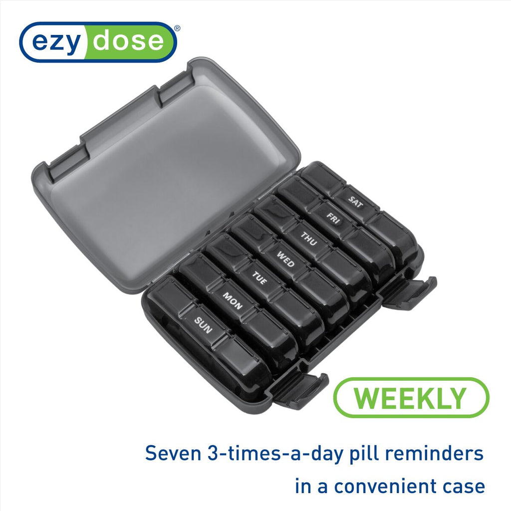 Ezy Dose® Weekly 3x A Day Pill Organizer with Case