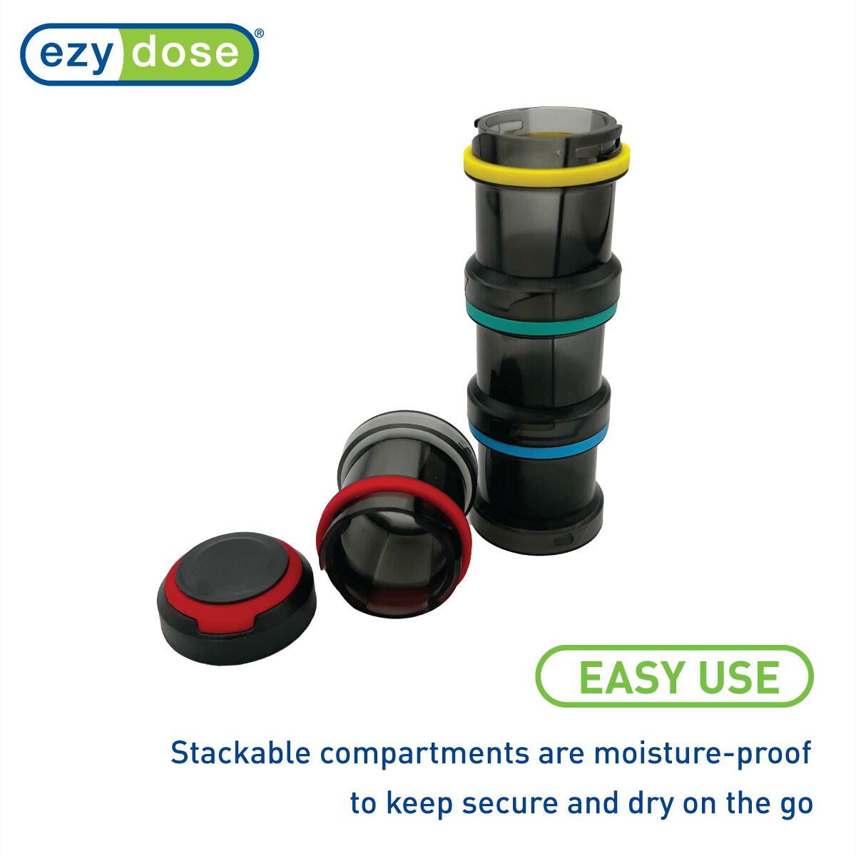 Ezy Dose® Rainbow Stackable Pill Organizer