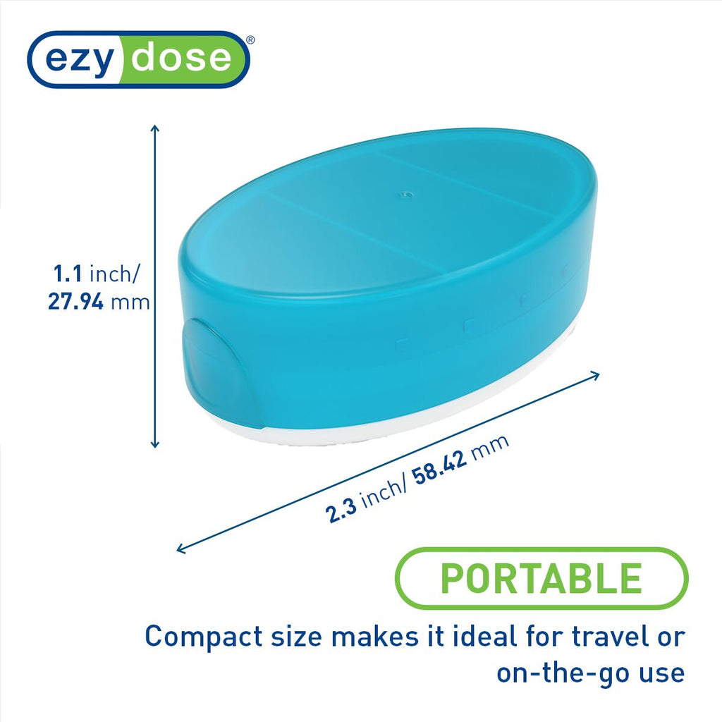 Ezy Dose® Daily Oval Pill Case (4 Pack)