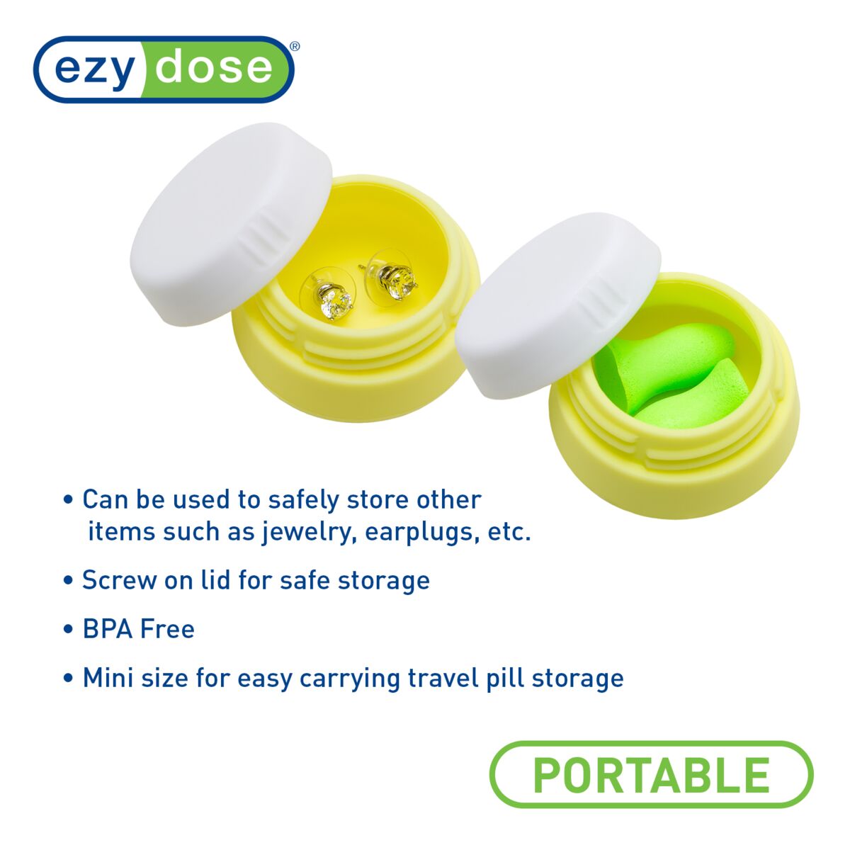 Ezy Dose® Silicone Jars (3 Pack)
