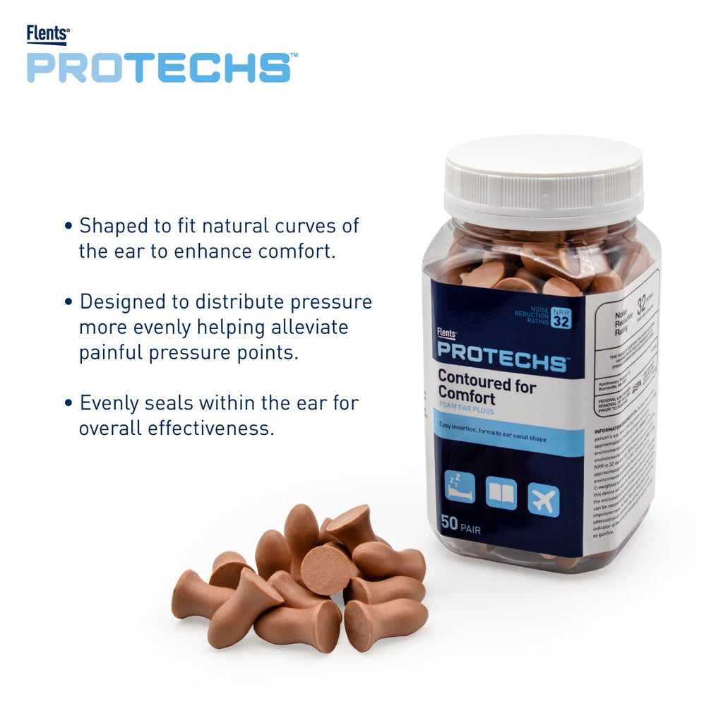 Flents® PROTECHS™ Contoured for Comfort Ear Plugs