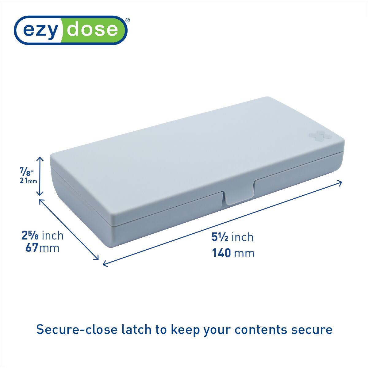 Ezy Dose Pill Organizer with Secure-close latch to keep your contents secure | Apothecary Brands