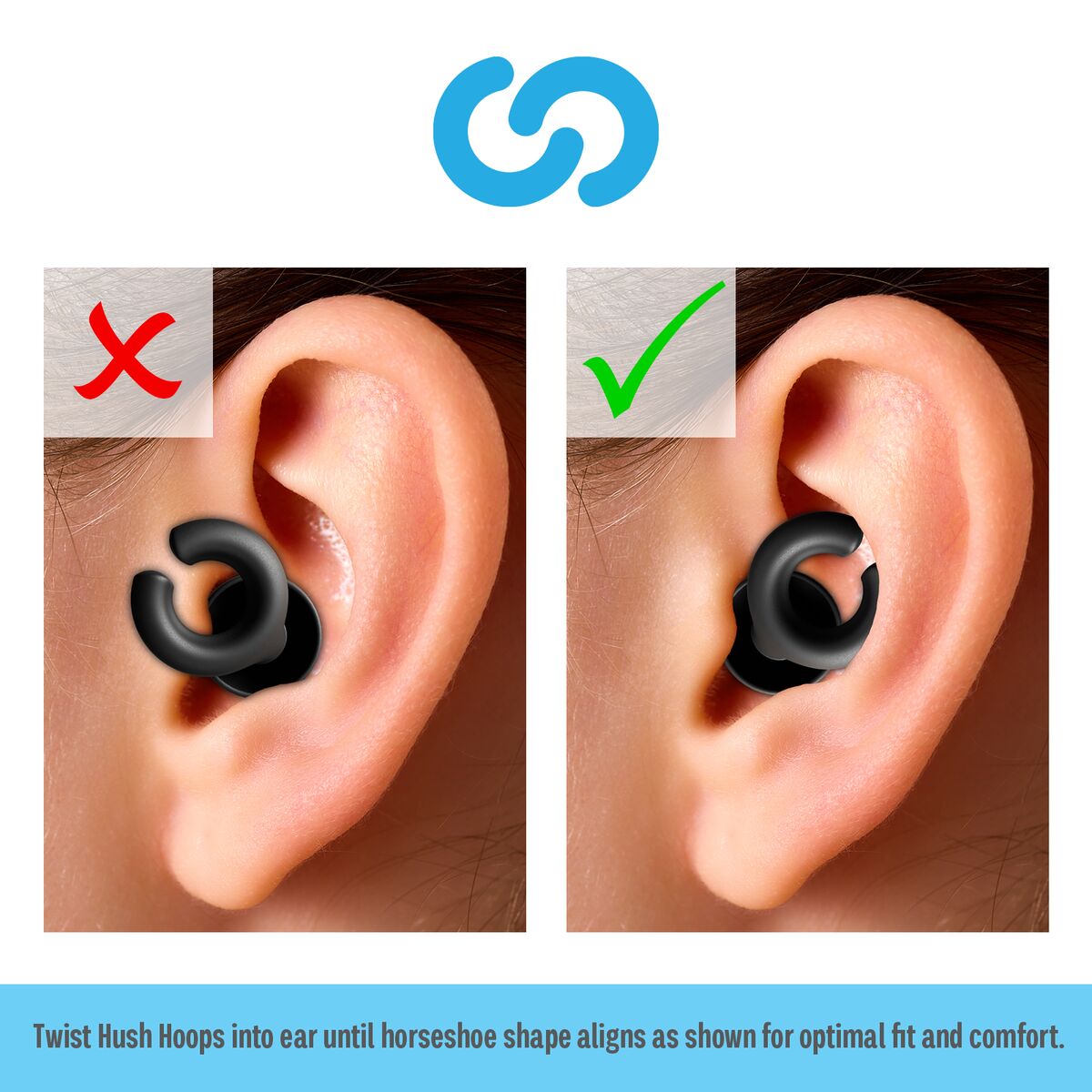 HEAR Hush Hoops Ear Plugs
