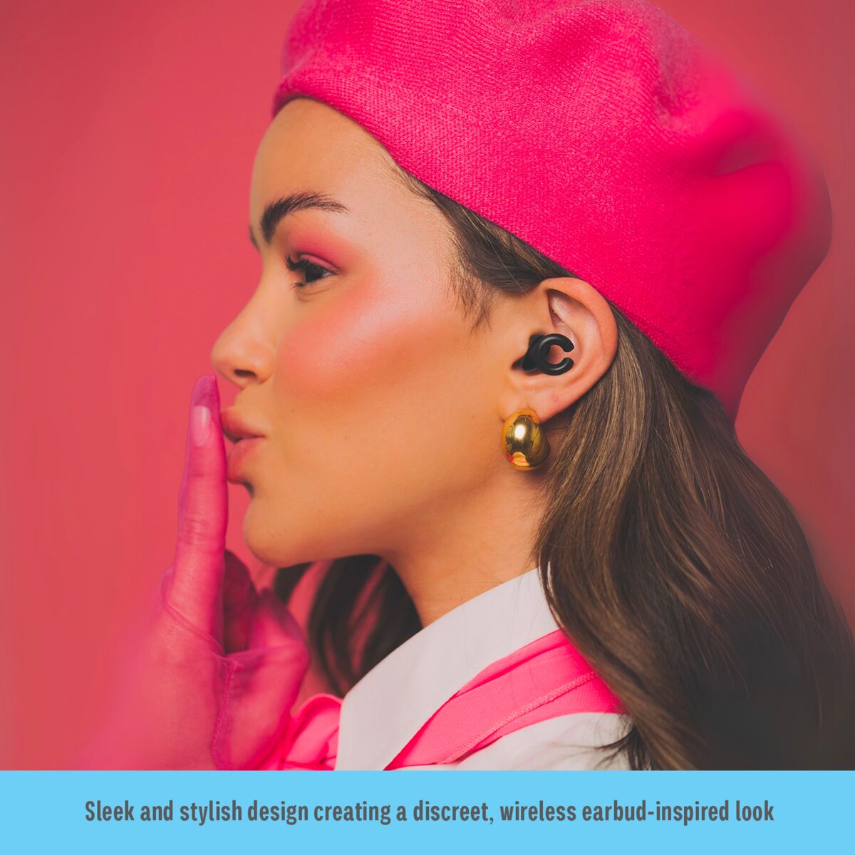 Hear Hush Hoops | Sleek & Stylish Design Creating a Discreet, Wireless Earbud-Inspired Look