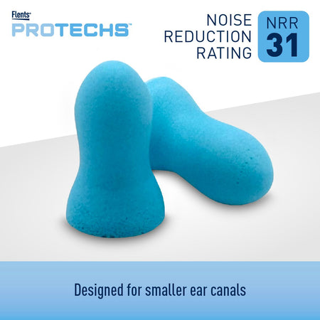 Flents Protechs Noise Reduction Foam Ear Plugs - NRR 31 - Designed for smaller ear canals | Apothecary Brands