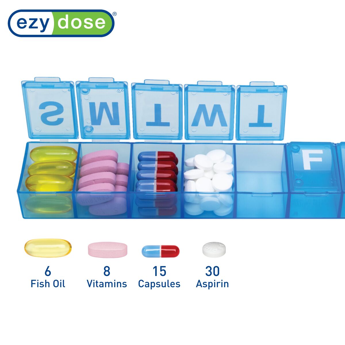 Ezy Dose® Weekly Classic Pill Organizer (X-Large)
