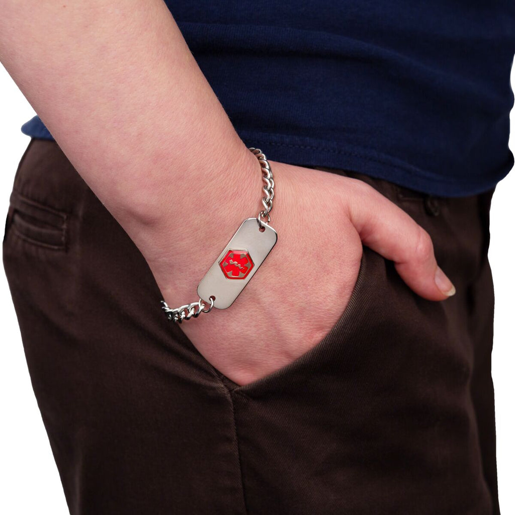 Apothecary Blank Medical Bracelet with Wallet Card